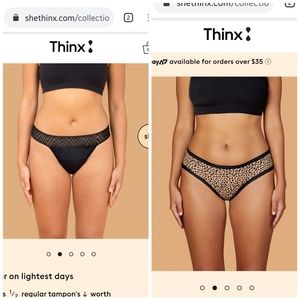 Nwt Set of Thinx Period Underwear
